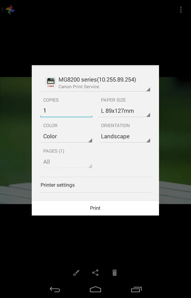 Canon Print Service Screenshot 4