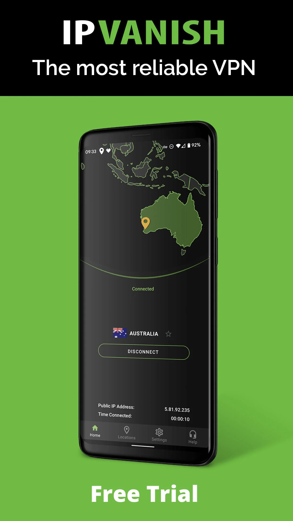 IPVanish: VPN Location Changer Screenshot 1