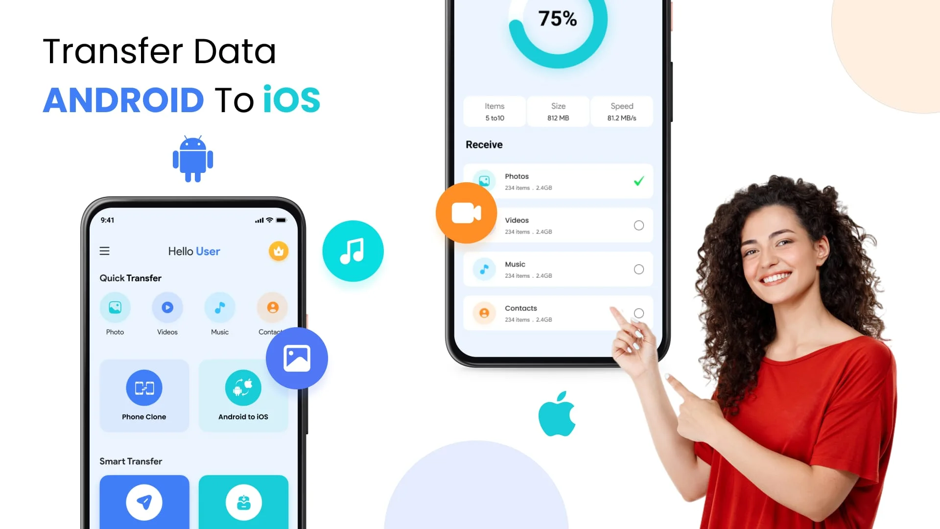 Transfer All Data - PhoneClone Screenshot 4