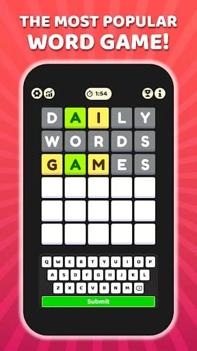 W Challenge - Daily Word Game Screenshot 1