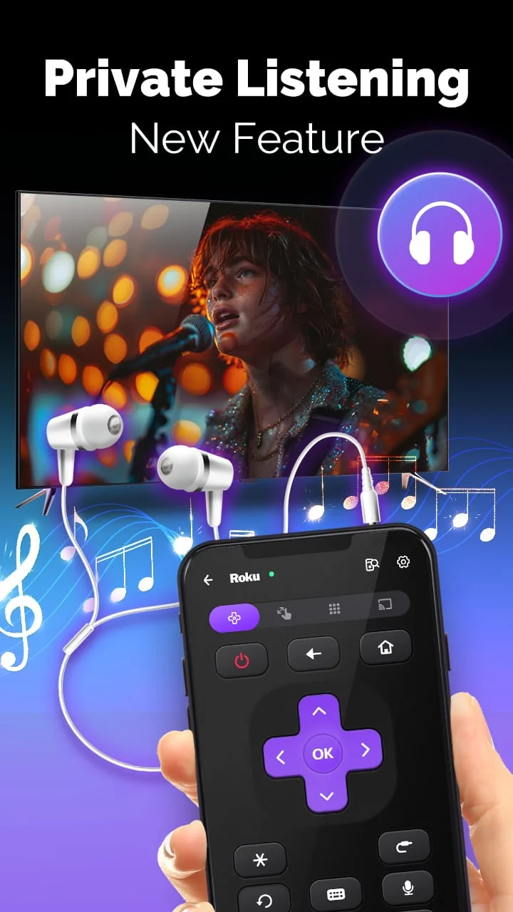 TV remote control for Roku Screenshot 3