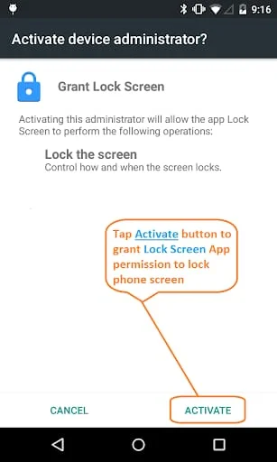 Lock Screen Screenshot 2