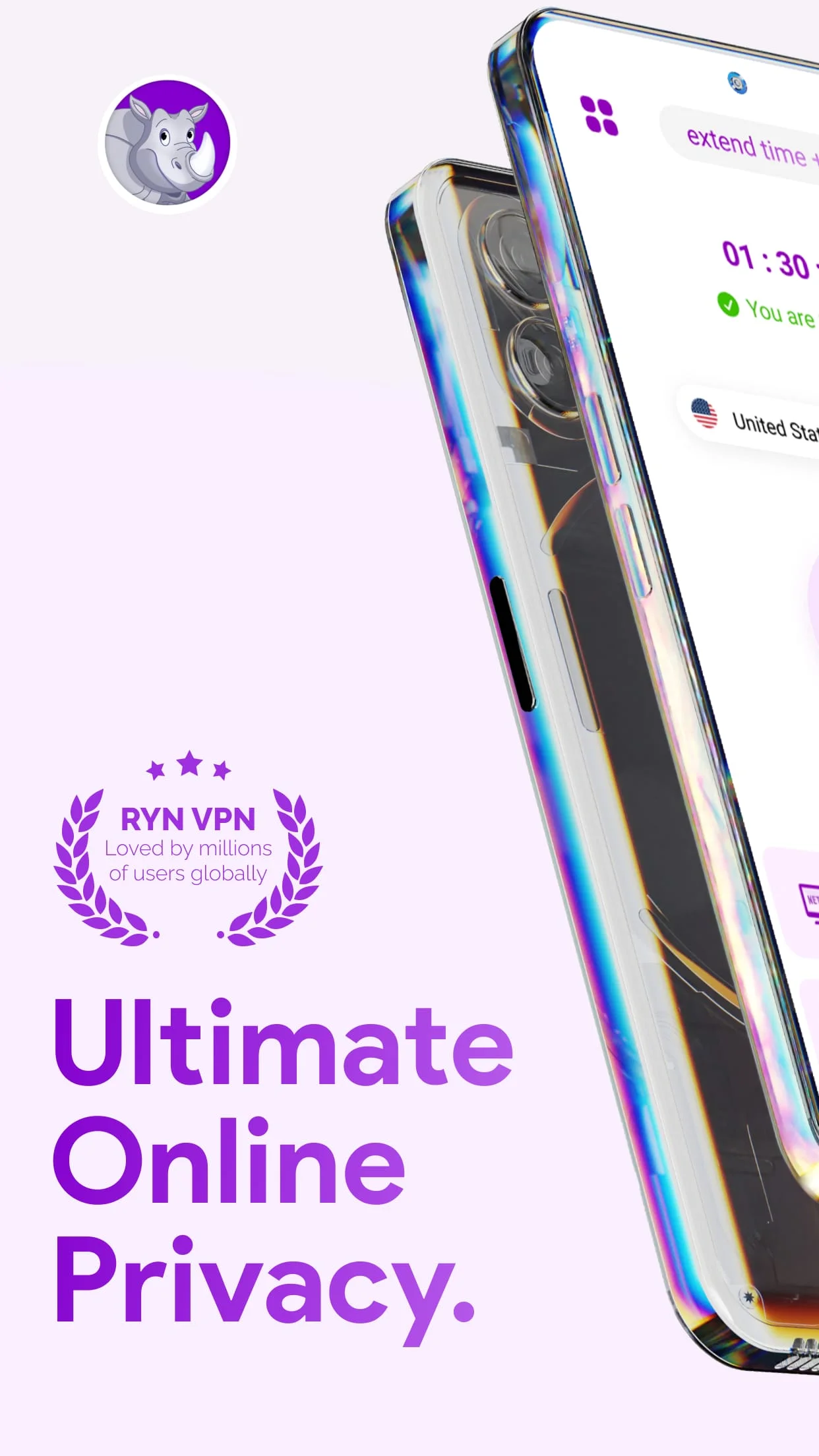 Ryn VPN & Ray VPN: Secure VPN Screenshot 1