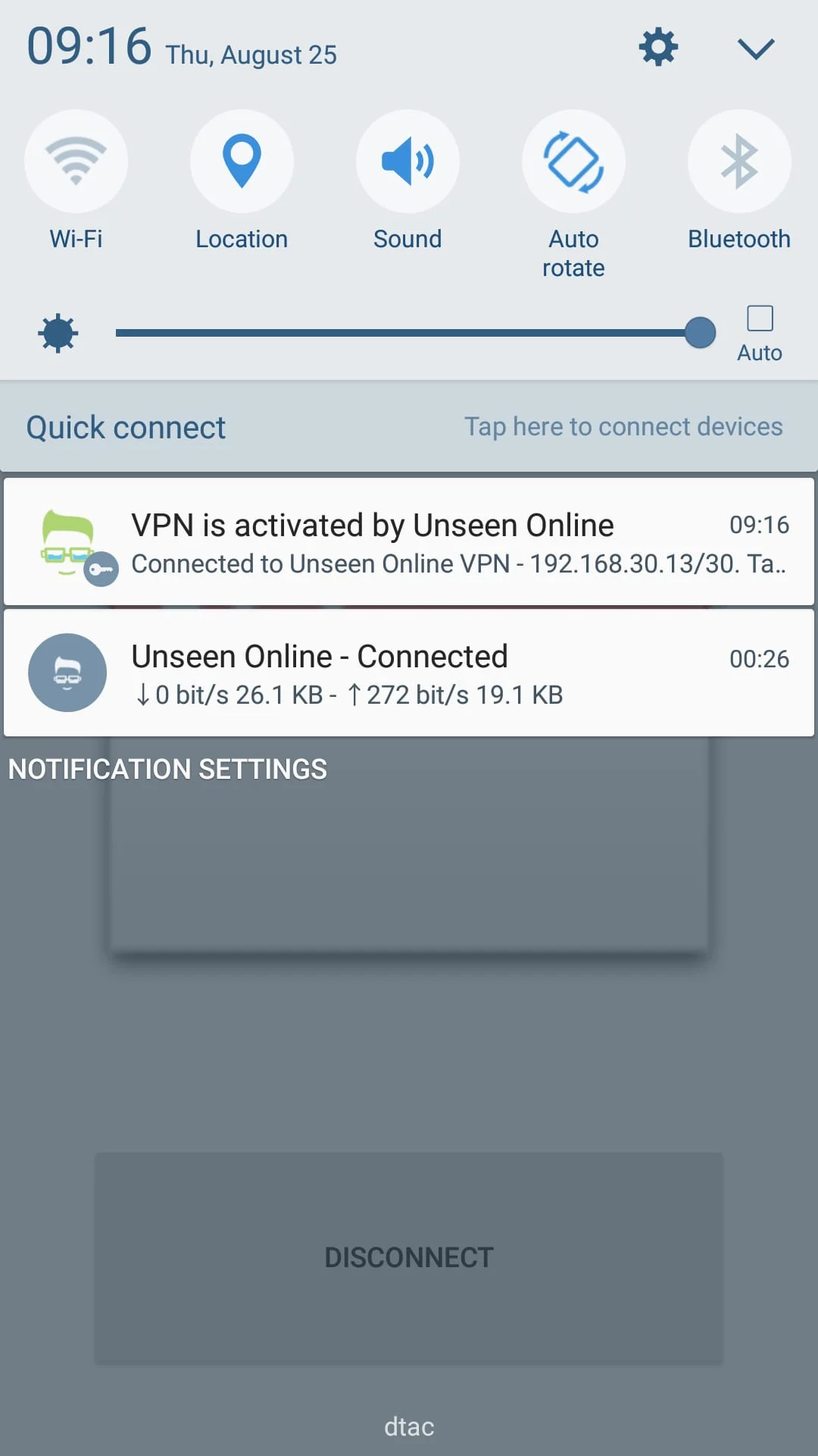 Unseen Online - Freedom VPN Screenshot 4