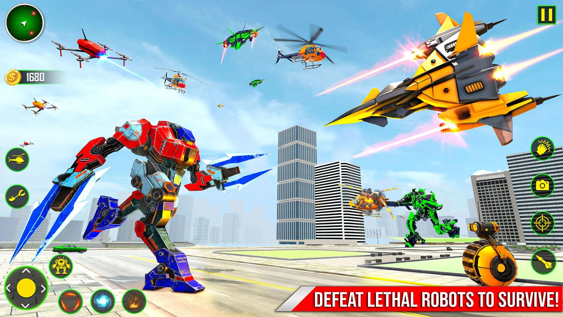 Air Robot Game - Flying Robot Screenshot 4