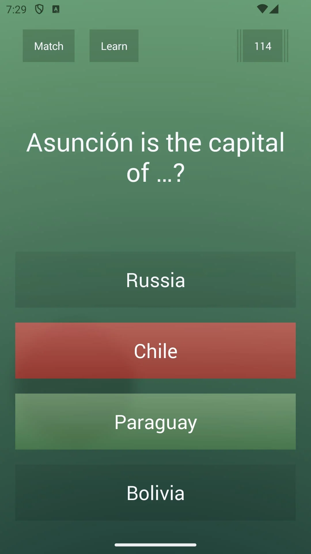 General Knowledge Quiz Screenshot 1