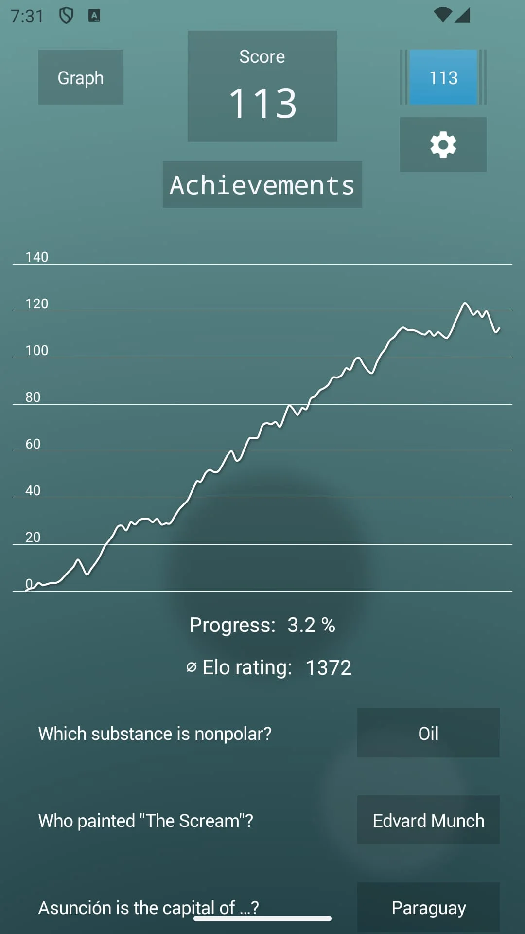 General Knowledge Quiz Screenshot 3
