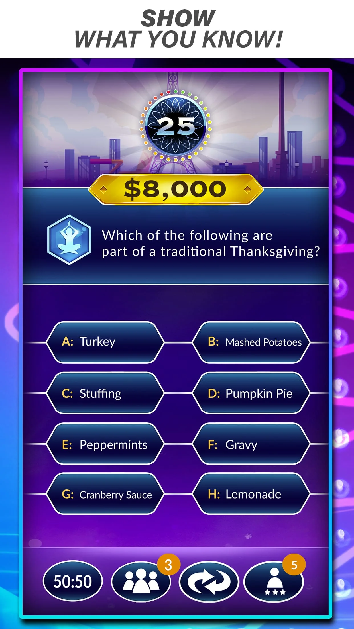 Official Millionaire Game Screenshot 1