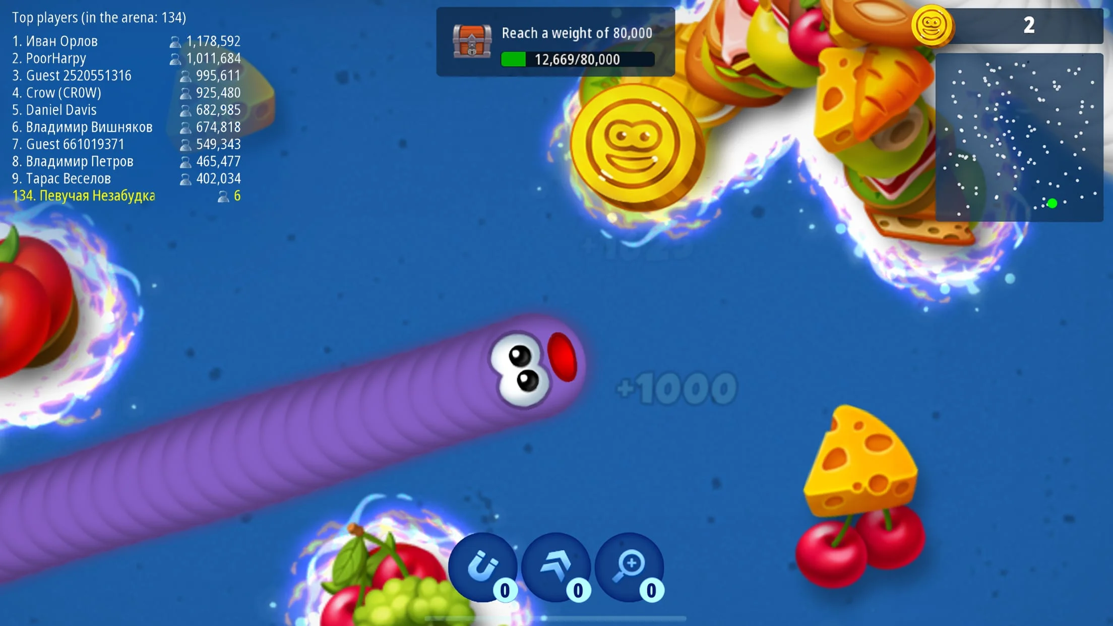 Worms Zone .io - Hungry Snake Screenshot 4