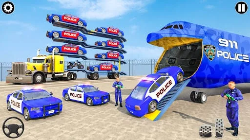 Police Transport Car Parking Screenshot 2