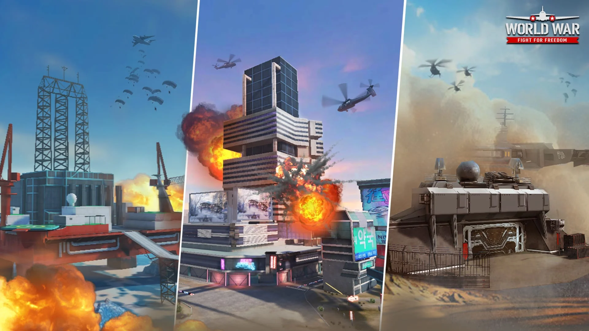 World War: Army Battle FPS 3D Screenshot 2