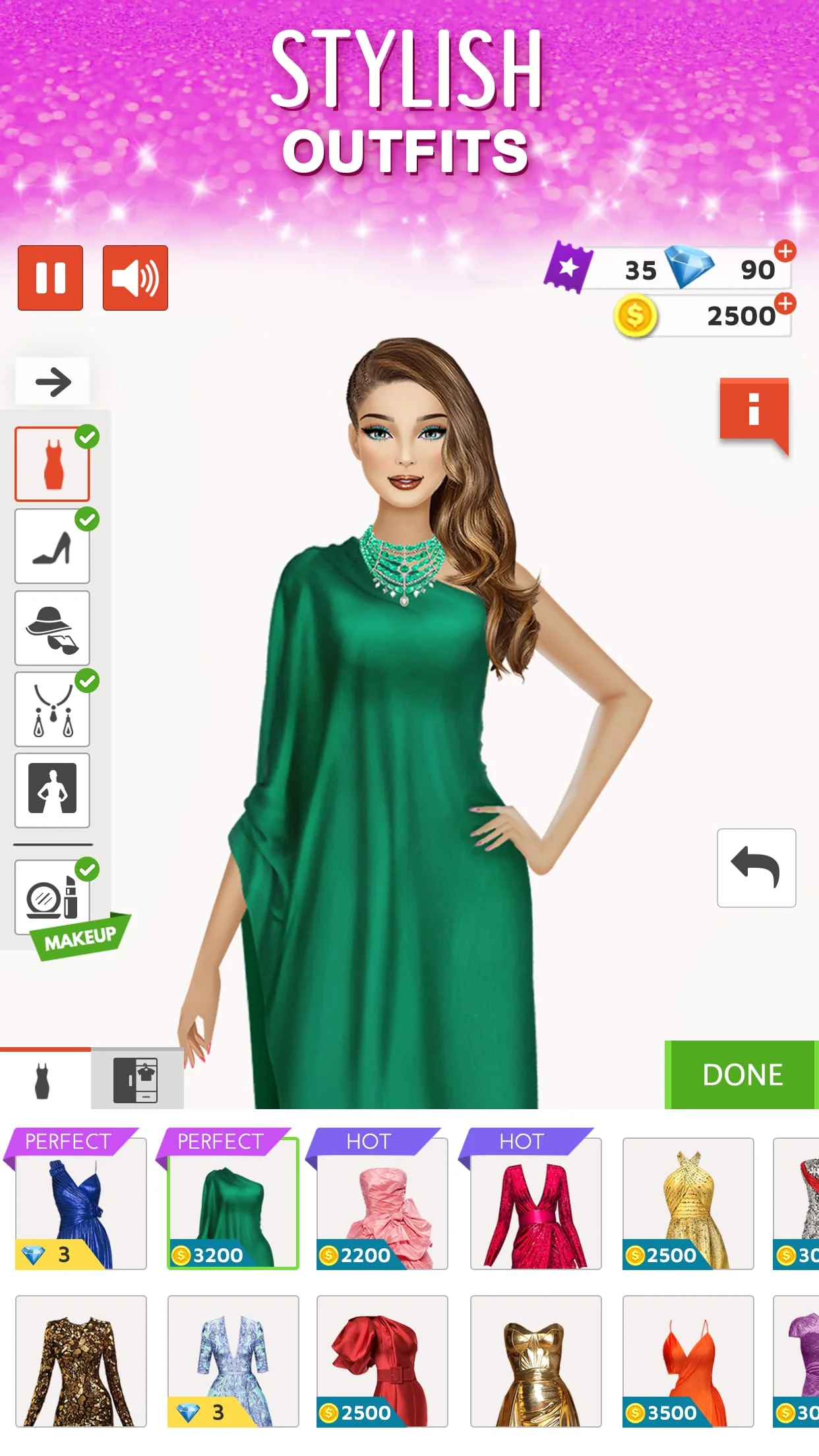 Fashion Stylist: Dress Up Game Screenshot 2